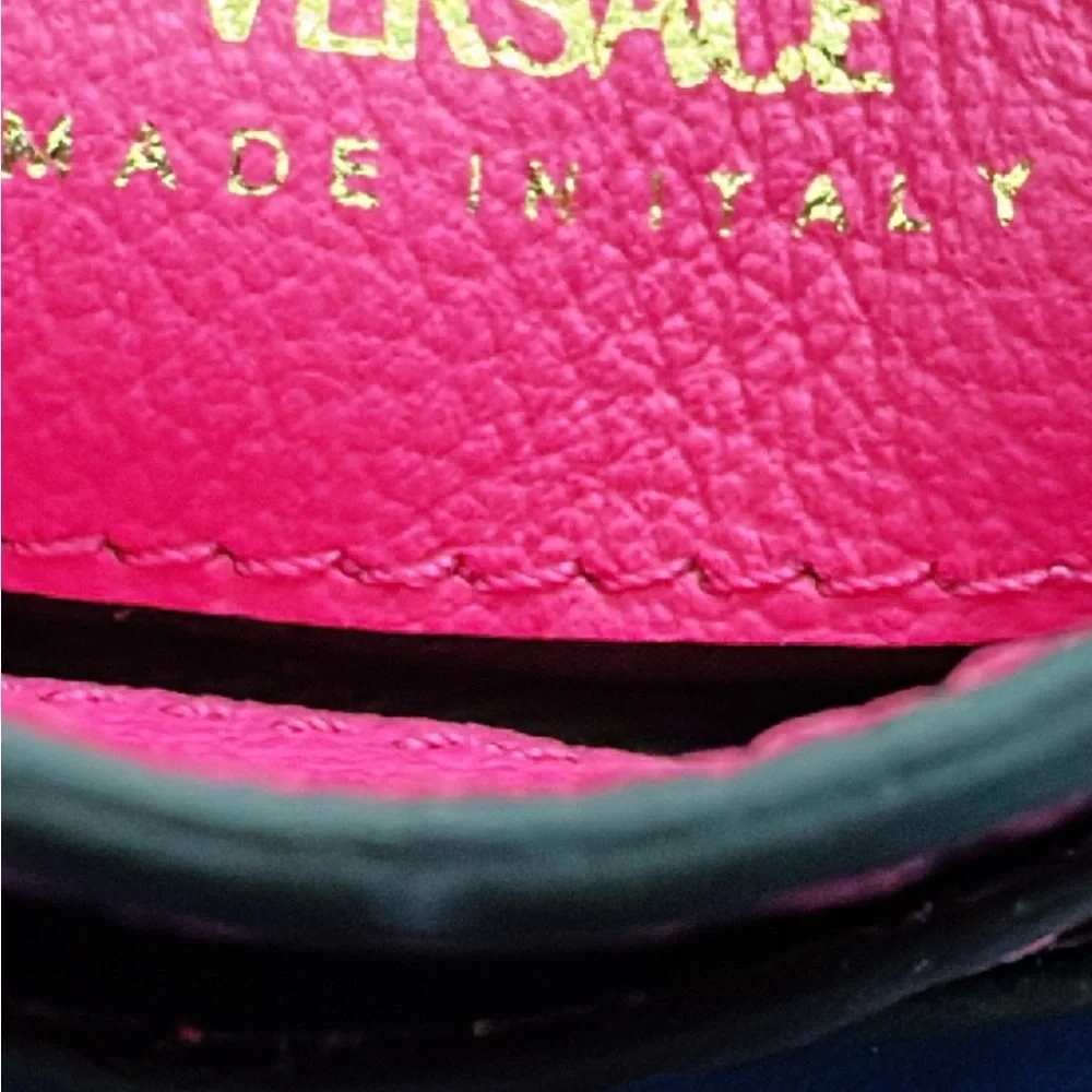 Authentic Versace Pink Medusa Key Card Holder